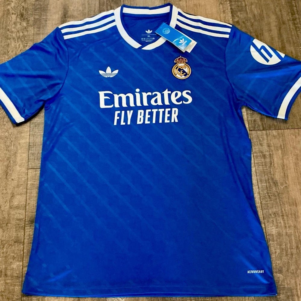 adidas Royal Blue Real Madrid Emirates Fly Better Shirt